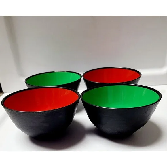 4 VTG MCM Sweden SAN-Plast Husqvarna Set Bowl Sigvard Bernadette  1960s Soup - Picture 3 of 16